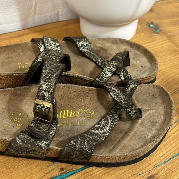 Papillo by Birkenstock metallic leather sandals mayari - Picture 2 of 12